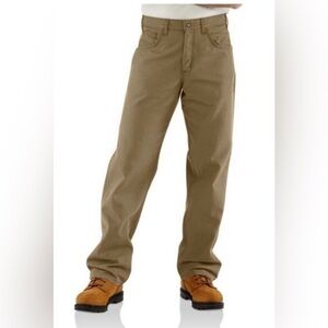 CARHARTT WORK MEN'S PANTS FLAME RESISTANT MID-WEIGHT, size 34x34, 
ID: FRB159GKH